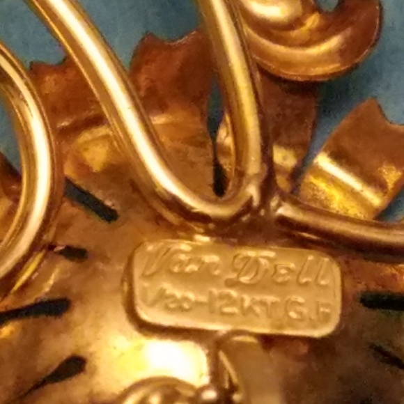 Vintage Van Dell 12k gold filled brooch - Picture 4 of 4